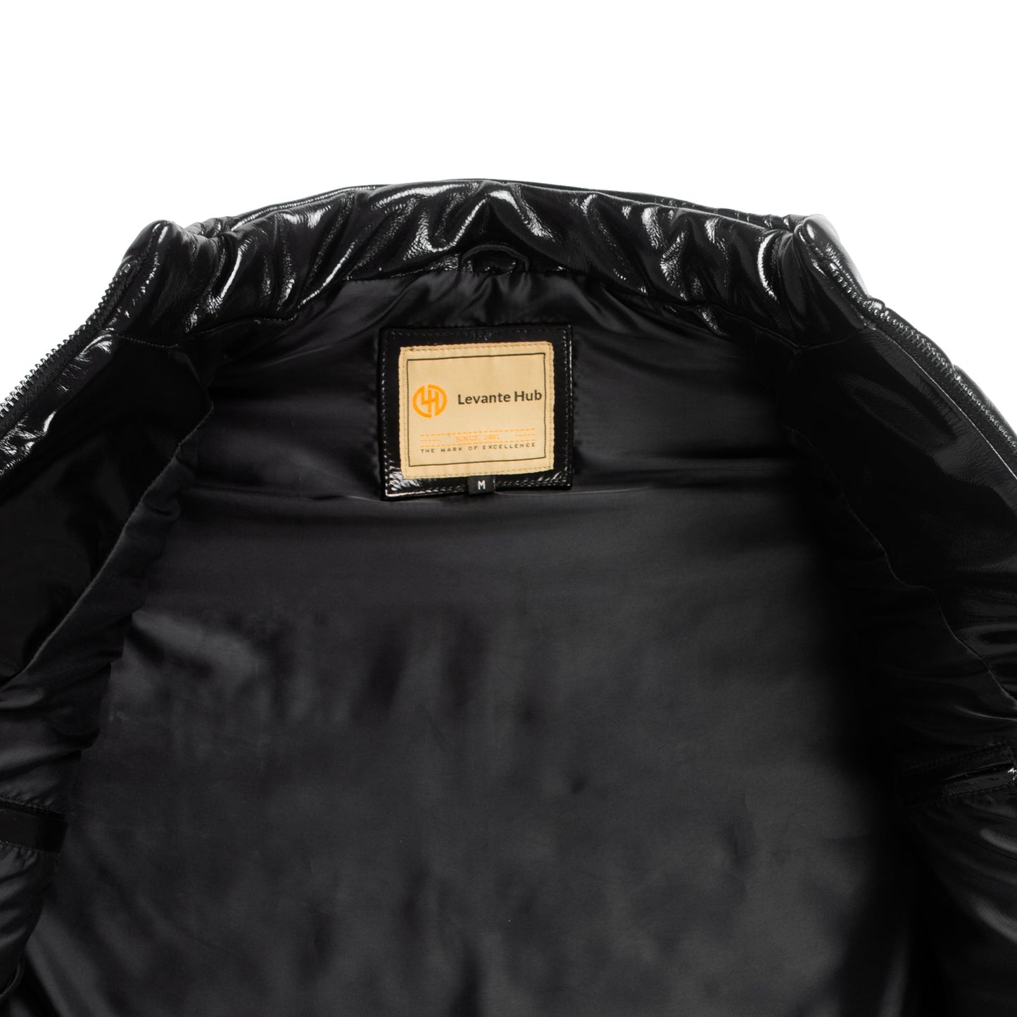 Men's High-Gloss Lambskin Puffer Vest-2