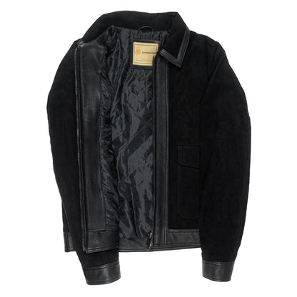 Shadowline Goat Suede Jacket – Matte Black-2