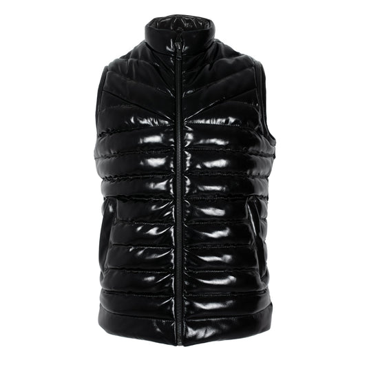 Men's High-Gloss Lambskin Puffer Vest-0