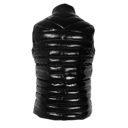 Men's High-Gloss Lambskin Puffer Vest-1