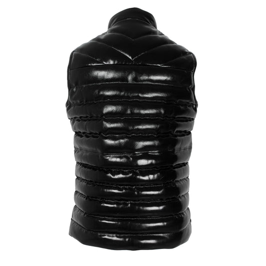 Men's High-Gloss Lambskin Puffer Vest-1