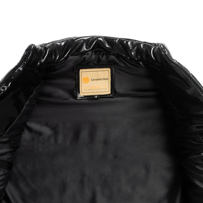 Men's High-Gloss Lambskin Puffer Vest-2