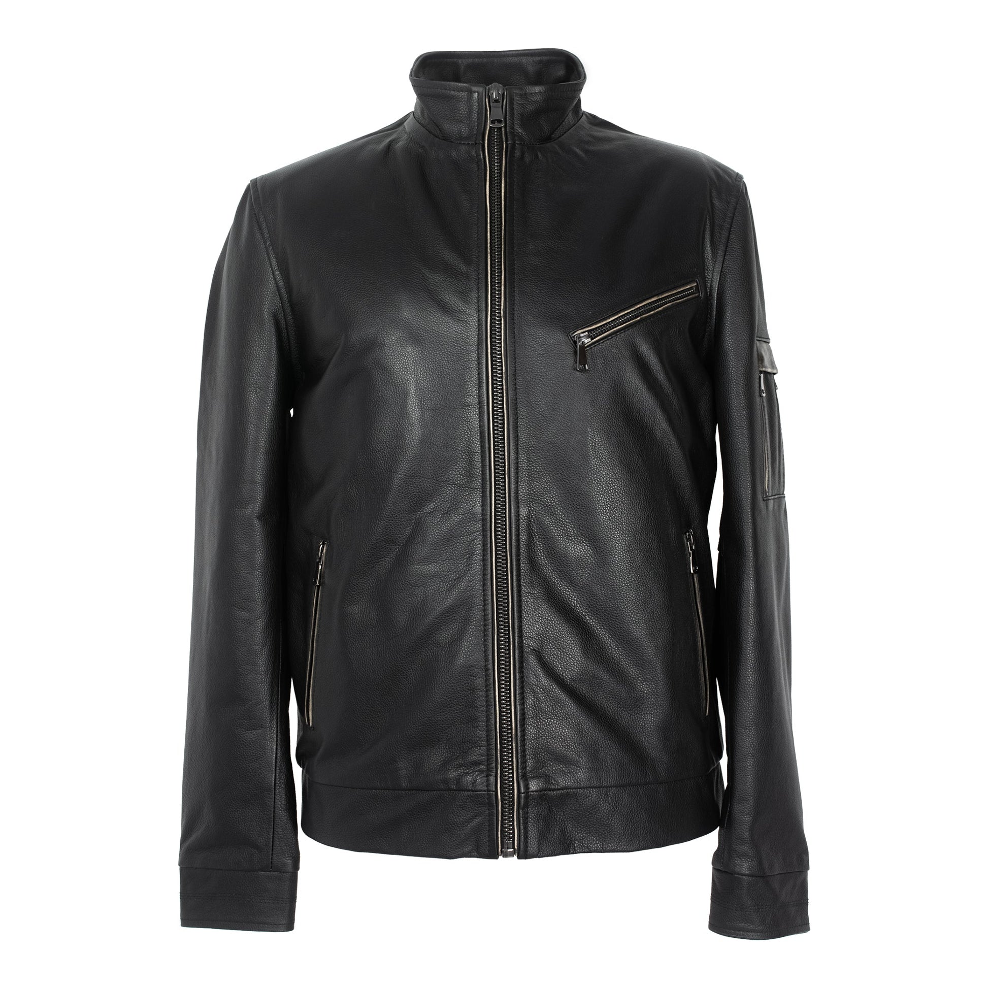 Classic Cowhide Leather Jacket – Air Force Edition-0