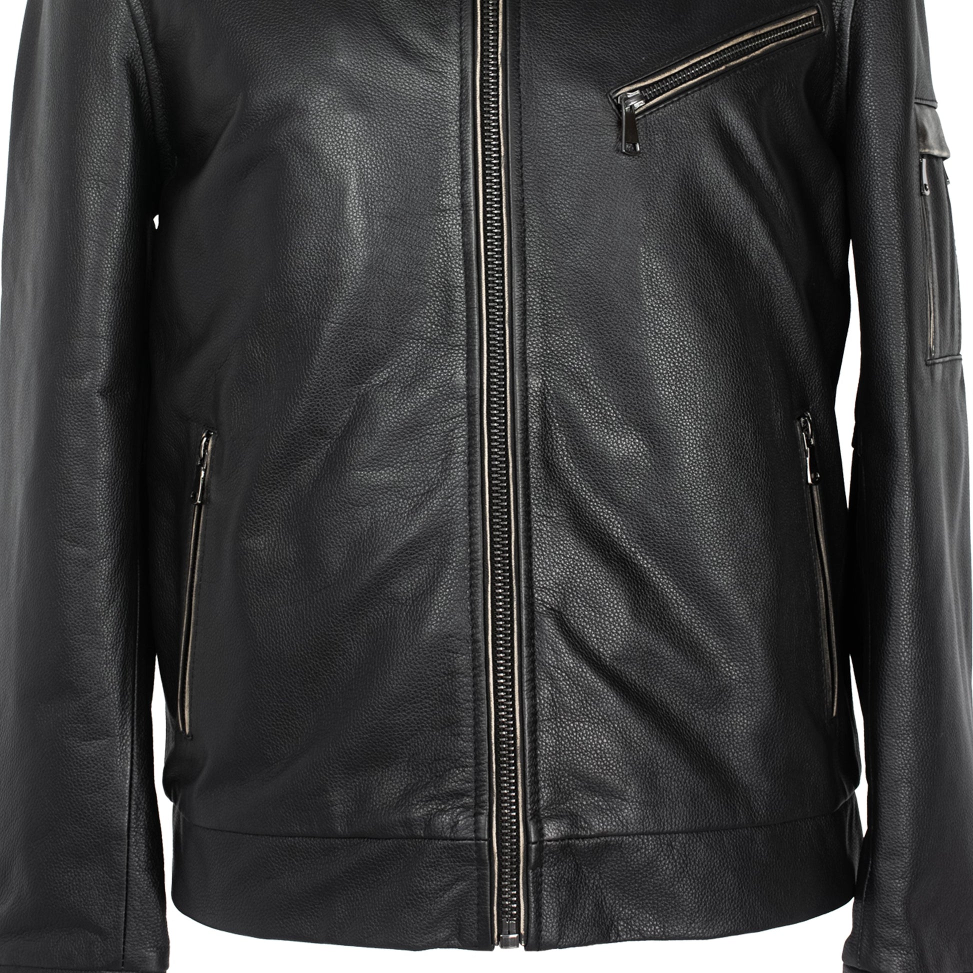 Classic Cowhide Leather Jacket – Air Force Edition-2